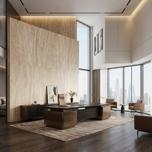 سنگ تراورتن کرم موج‌دارCNT کد 101